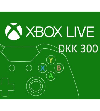 XBOX Live 300 DKK Prepaid Card DK Xbox One Key EUROPE